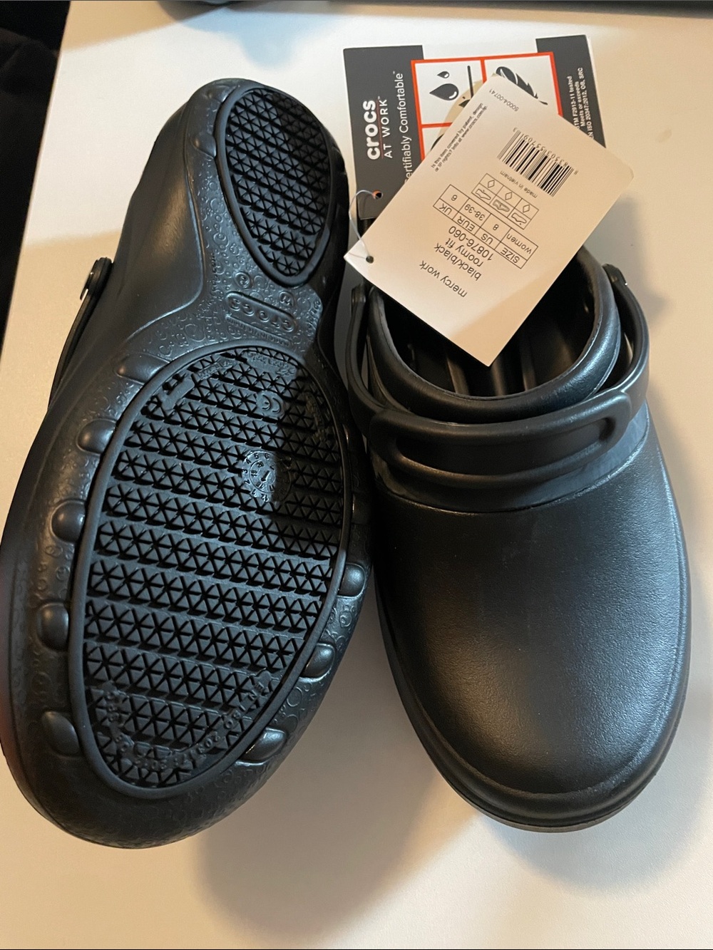 CROCS Black Work Clog - Slip-On Comfort - Picture 5 of 6